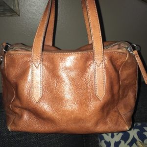 Fossil leather bag- used- genuine leather